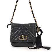 Lanvin Mini Happy Navy Crossbody Bag