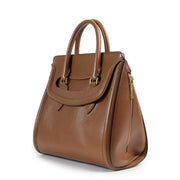 Alexander McQueen Heroine Camel Top Handle Bag pour le meilleur prix chez labellov à Anvers