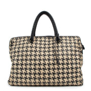 Bottega Veneta Houndstooth Intrecciato Tote Bag