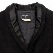Buy an authentic second hand Chanel Créations-Paris 1971 Black Wool Tweed Jacket - Size 8 in very good condition at Labellov.com