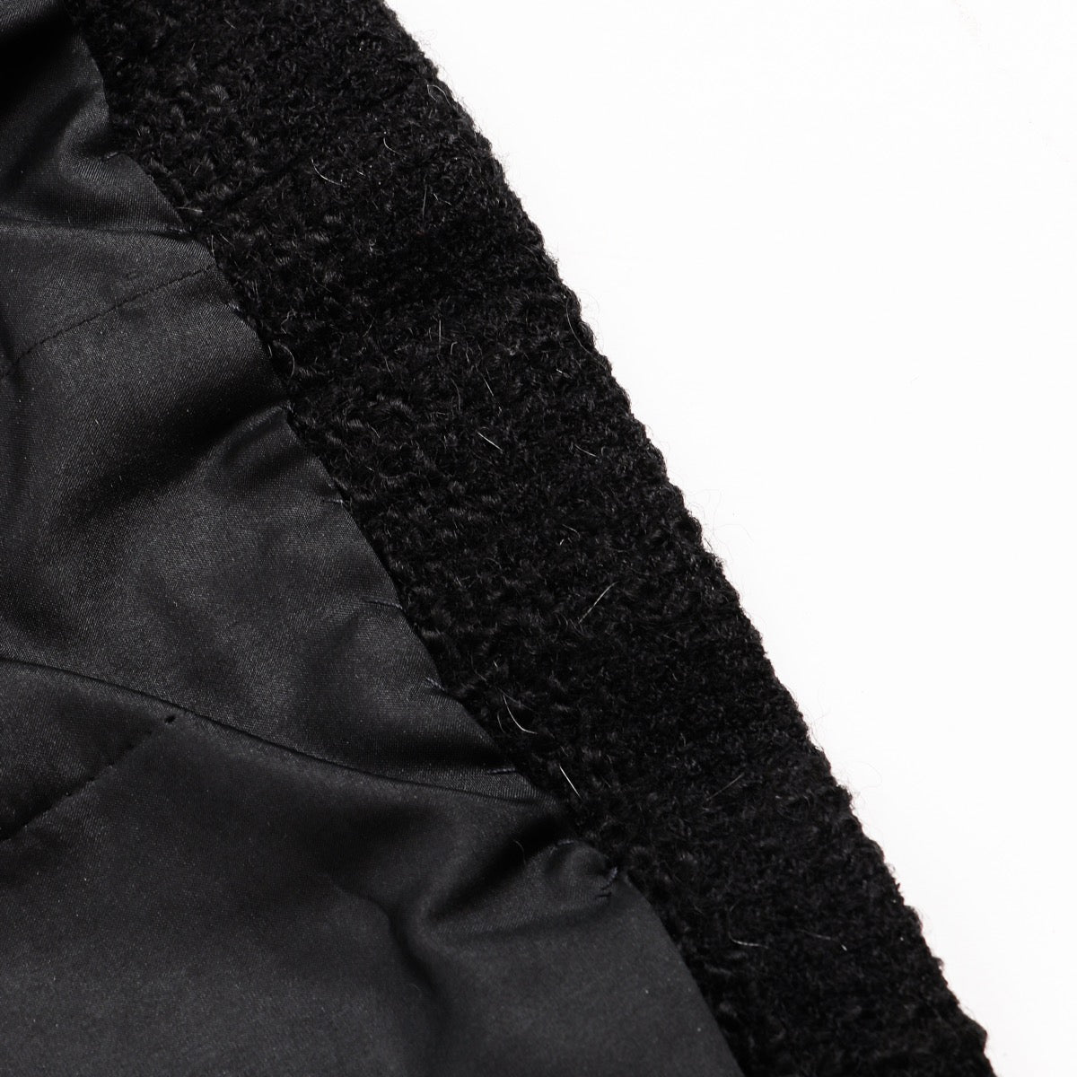 Buy an authentic second hand Chanel Créations-Paris 1971 Black Wool Tweed Jacket - Size 8 in very good condition at Labellov.com