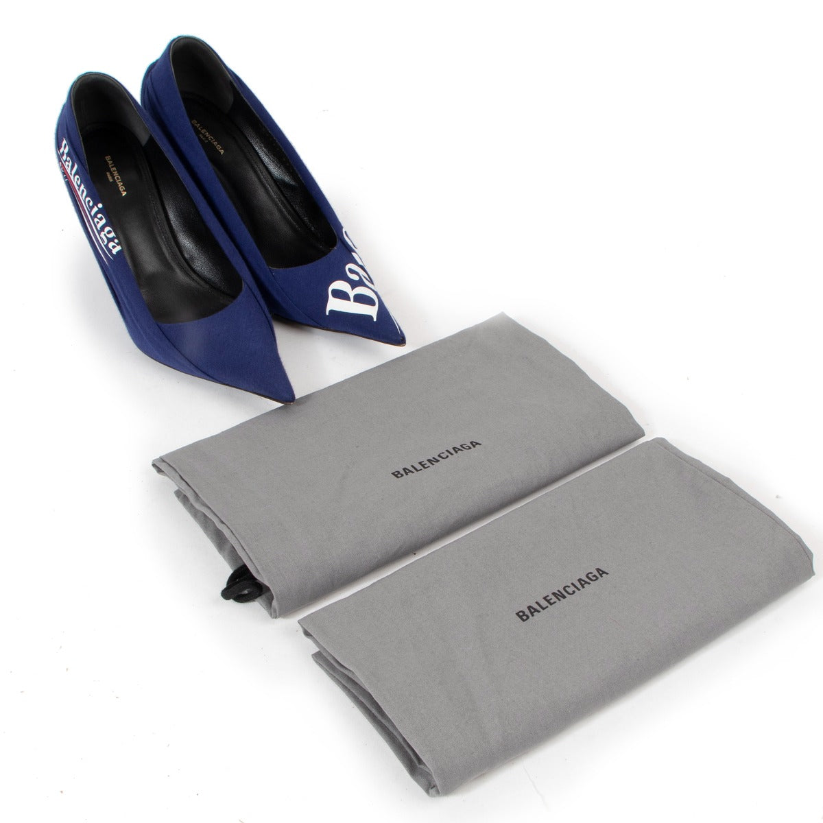 Balenciaga Blue Campaign Knife Pumps