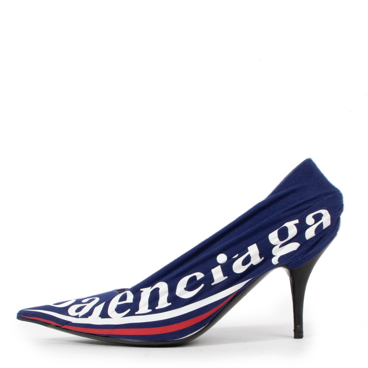 Balenciaga Blue Campaign Knife Pumps