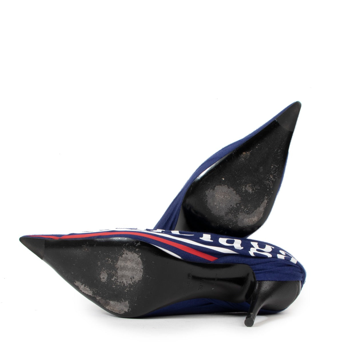 Escarpins Balenciaga bleus Campaign Knife - Taille 37,5