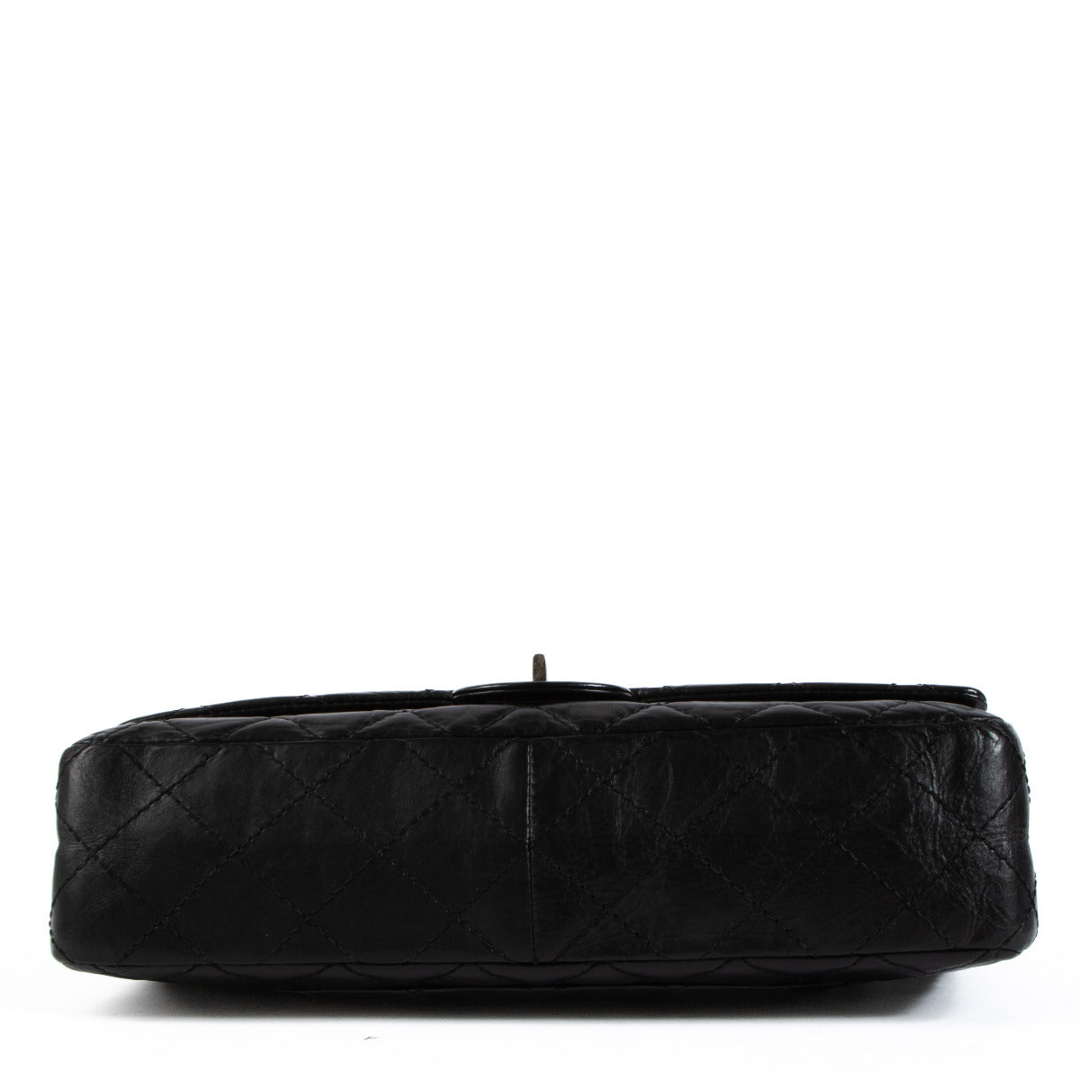 Chanel Black Aged Calfskin Medium 2.55 Bag