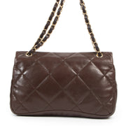 Chanel Brown Lambskin Leather Flap bag