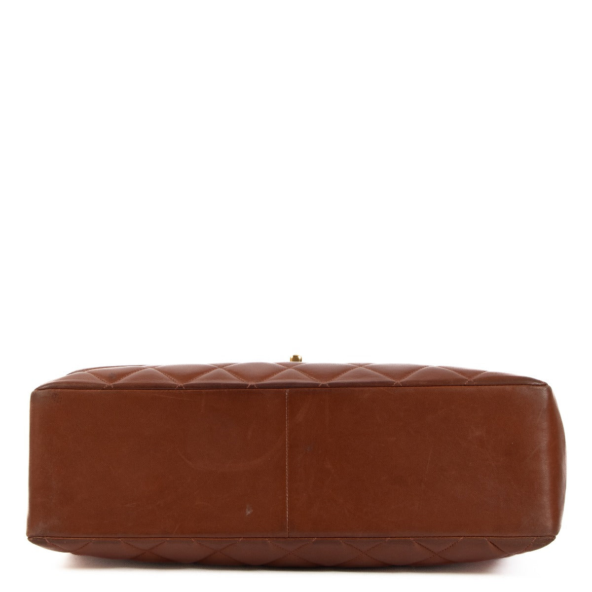 Sac Chanel Maxi Classique Vintage en Agneau Marron