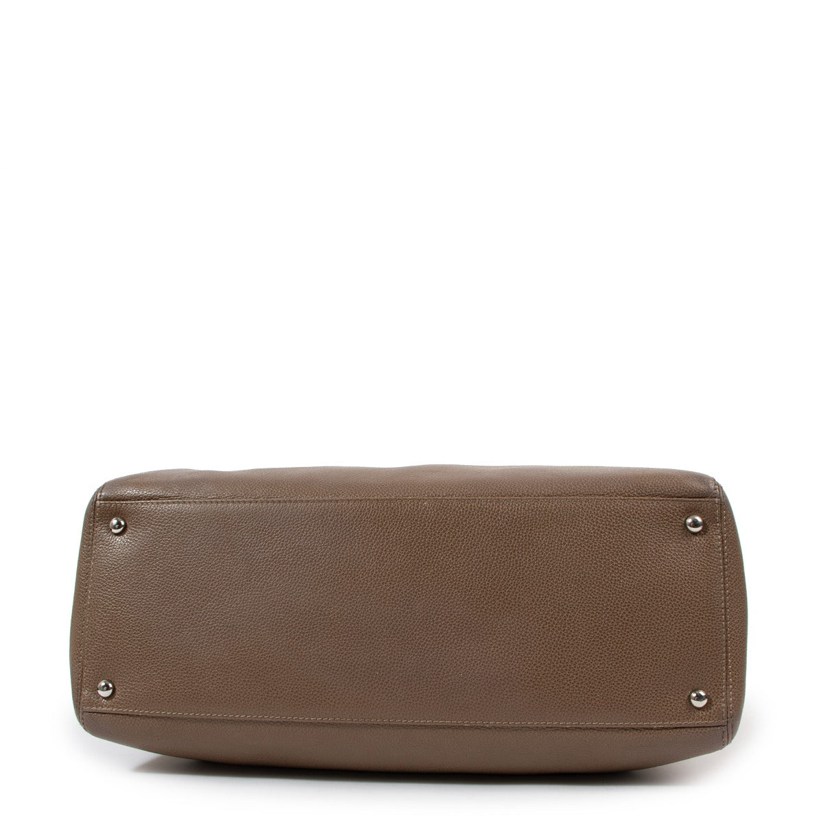 Chanel Leather Taupe Executive Cerf Tote Bag