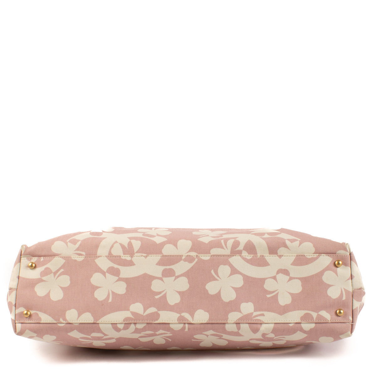Chanel Clover Print Pink Frame Bag
