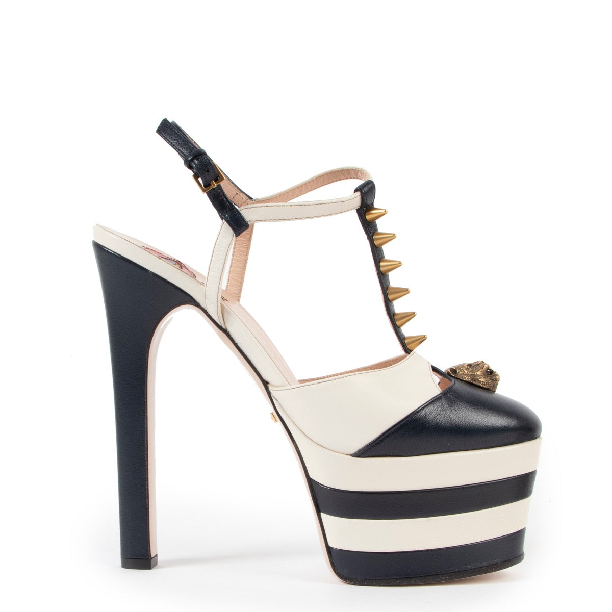 Gucci Angel Sandalen met Spikes en Plateauzool - Maat 37.5