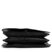 Authentic secondhand Gucci Black Leather GG Flap Shoulder Bag designer bags fashion luxury vintage webshop safe secure online shopping