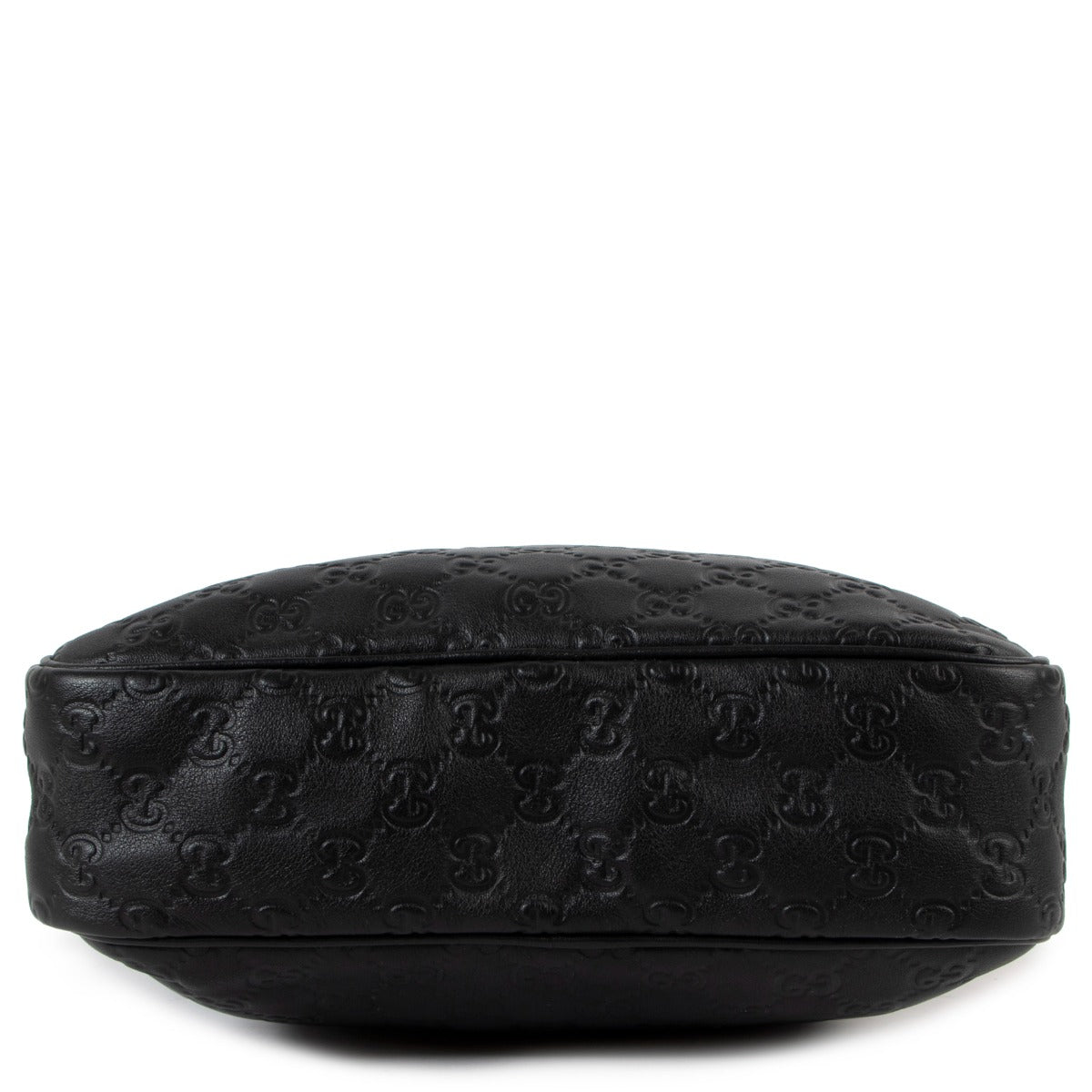 Gucci Zwarte Guccissima Leren Messenger Tas