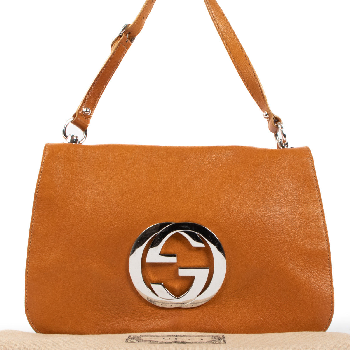 Gucci Cognac Leather Blondie Medium Shoulder Bag