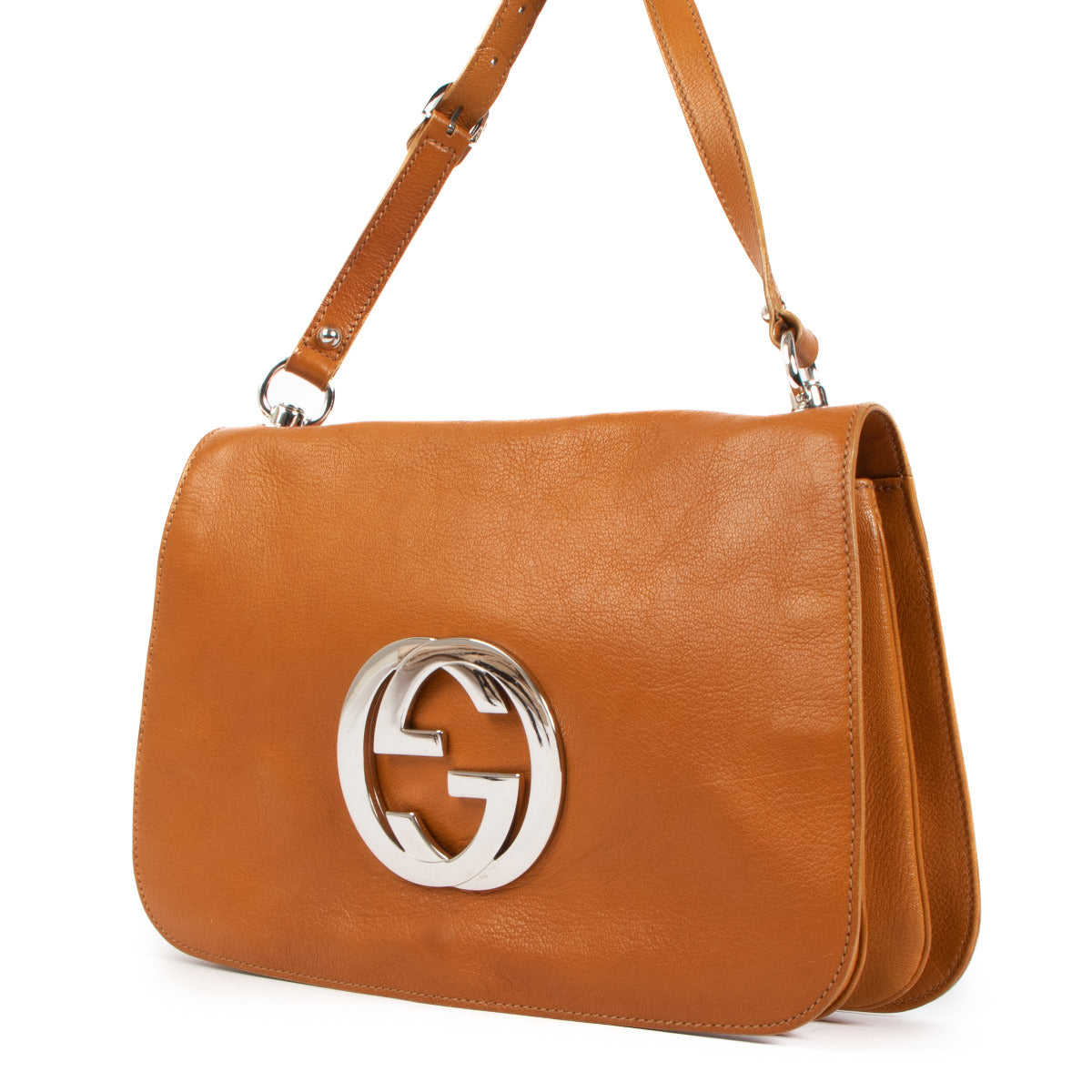 Gucci Cognac Leather Blondie Medium Shoulder Bag