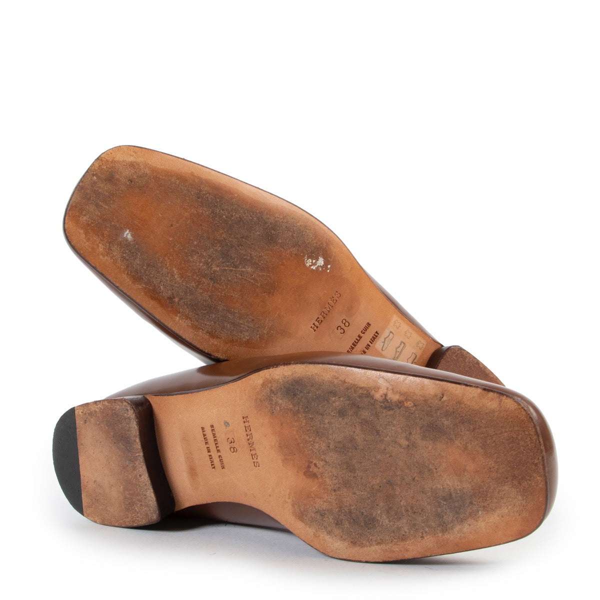 Hermès Cognac Flats Buy these Hermès shoes here safely! 100% authentic