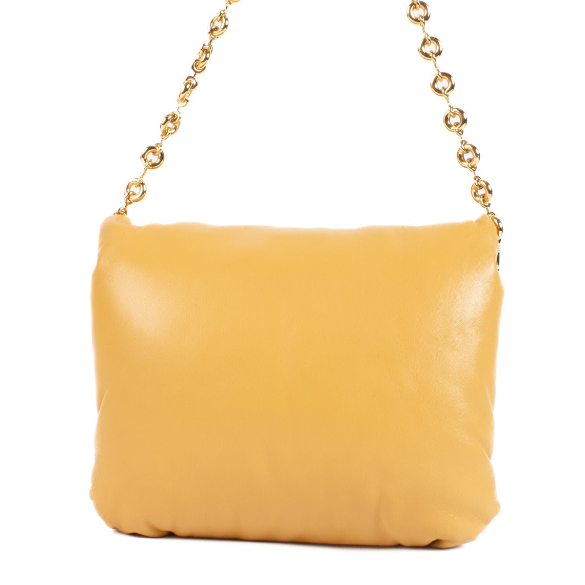 Loewe Camel Shiny Nappa Lamsleren Puffer Goya Tas