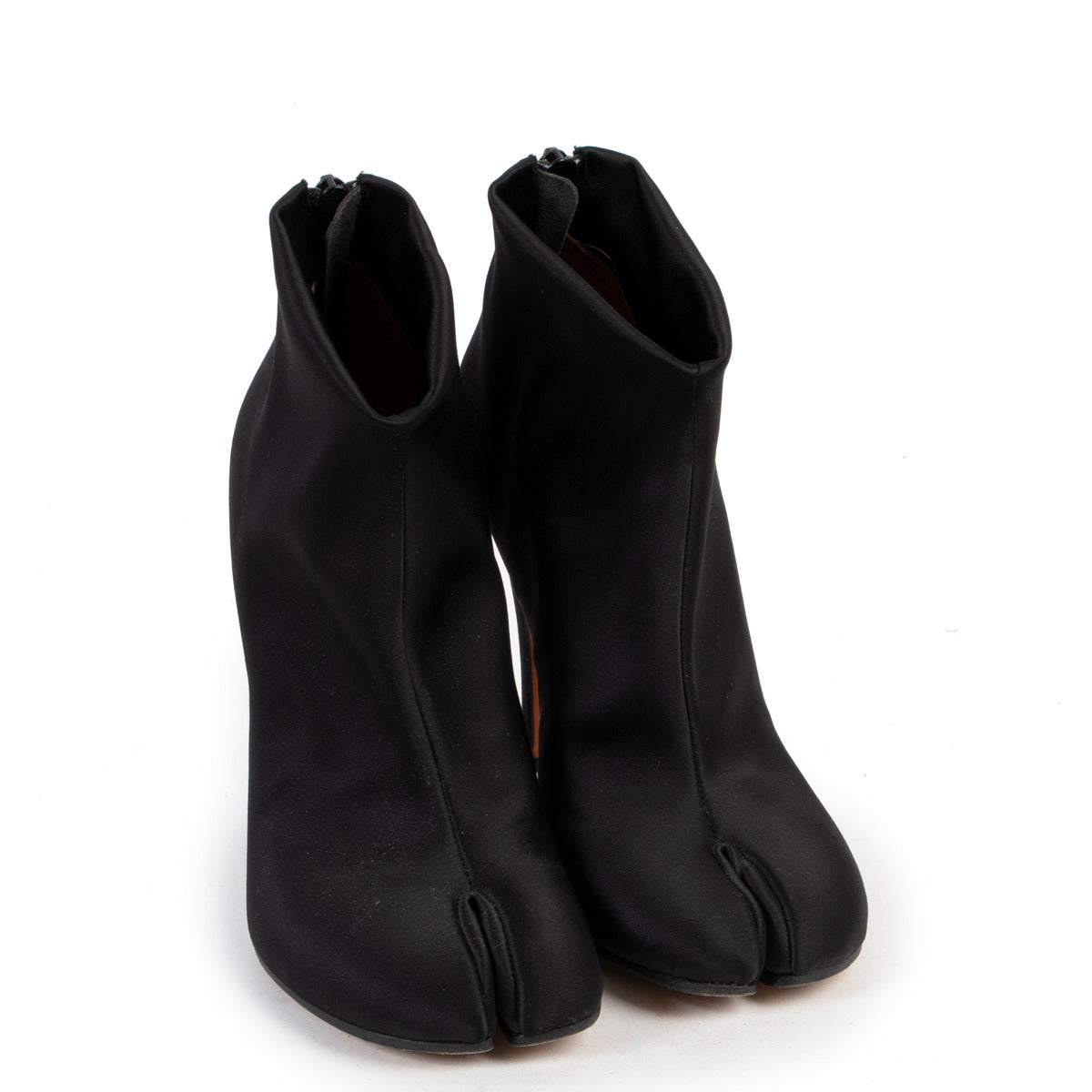 Maison Martin Margiela Black Satin Tabi Boots - size 36.5