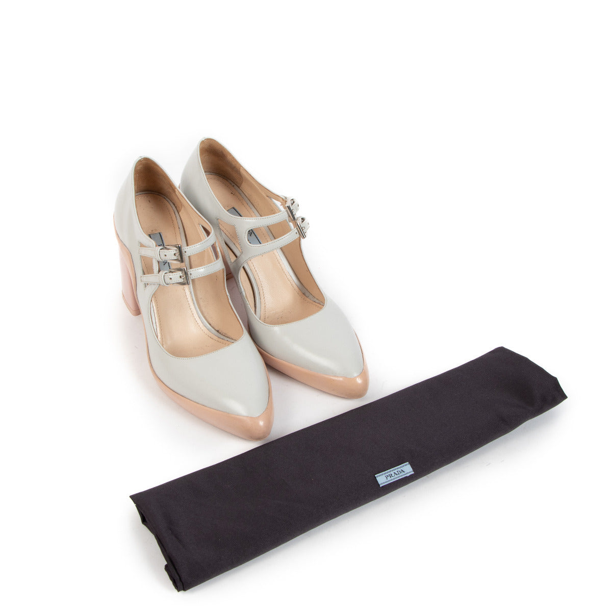Prada Mary Jane White Pumps - Size 37.5