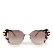Shop safe online at Labellov in Antwerp, Brussels and Knokke these 100% authentic second hand Prada Black Flame Cat-eye Sunglasses