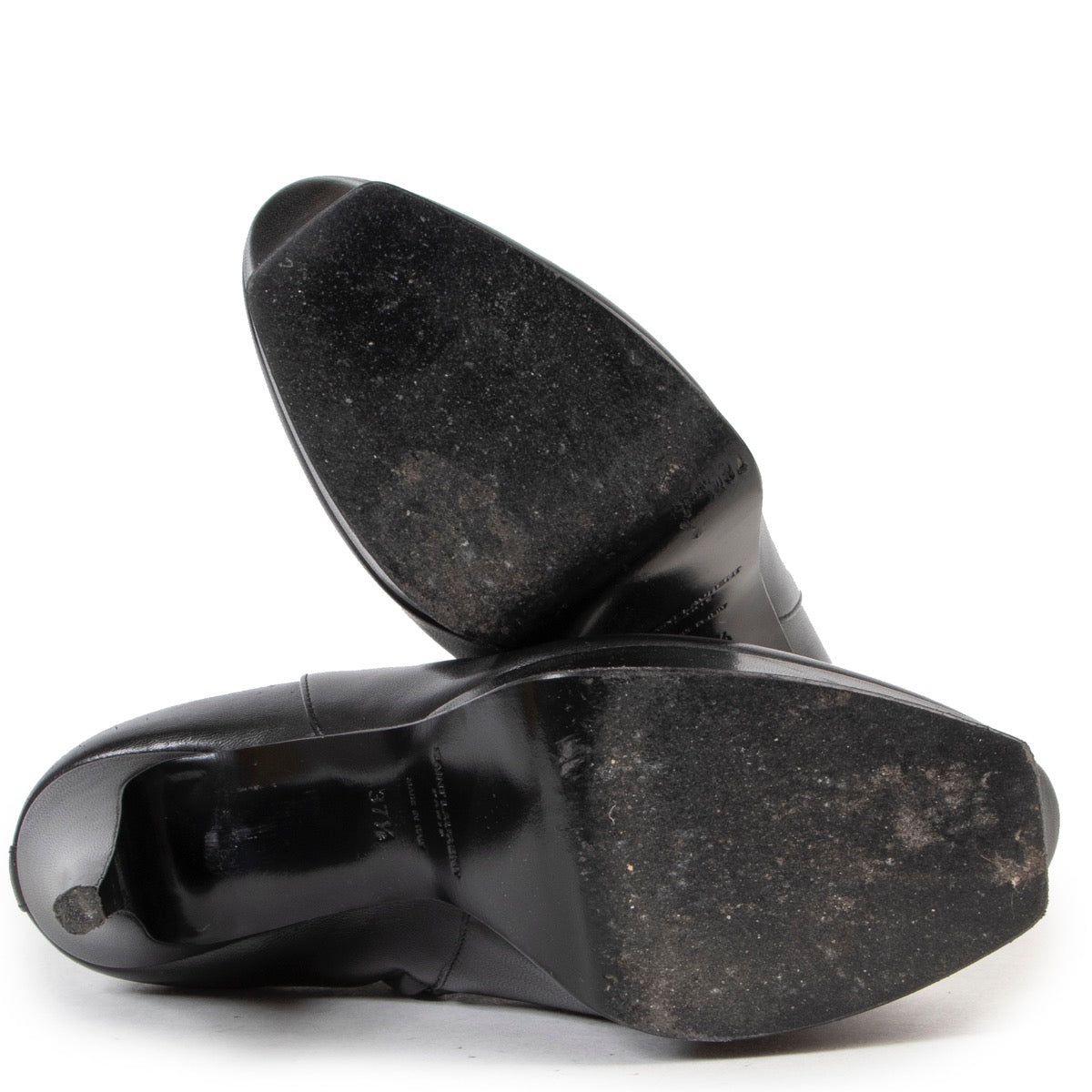 Achetez en ligne en toute sécurité ces Bottes noires Saint Laurent taille 37,5.