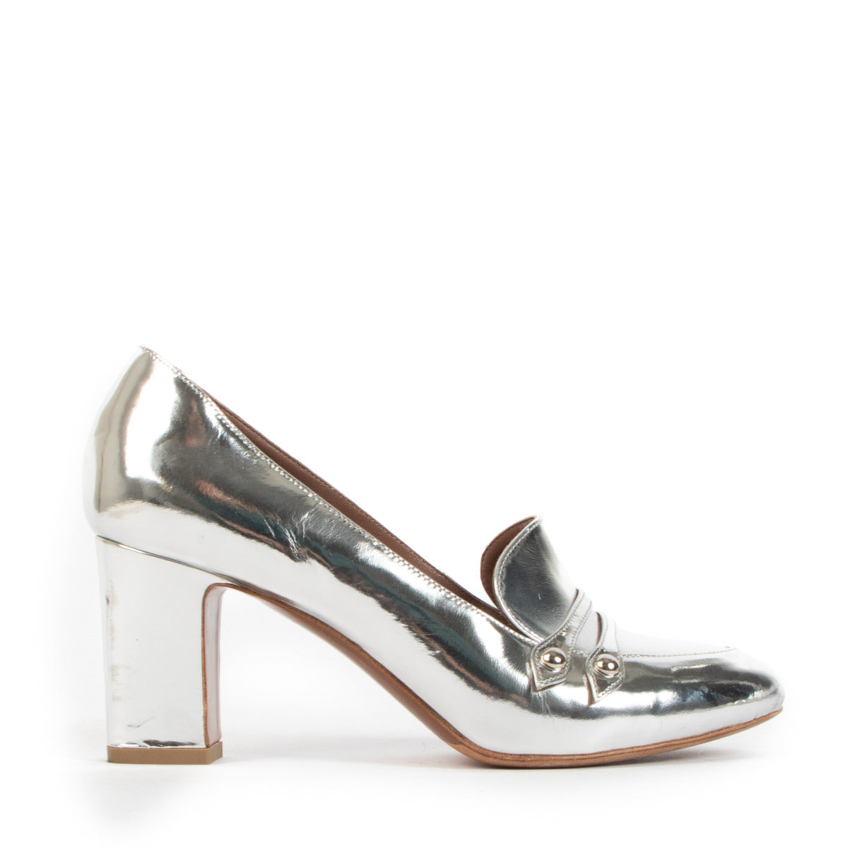 Tabitha Simmons Zilveren Pumps - Maat 37.5
