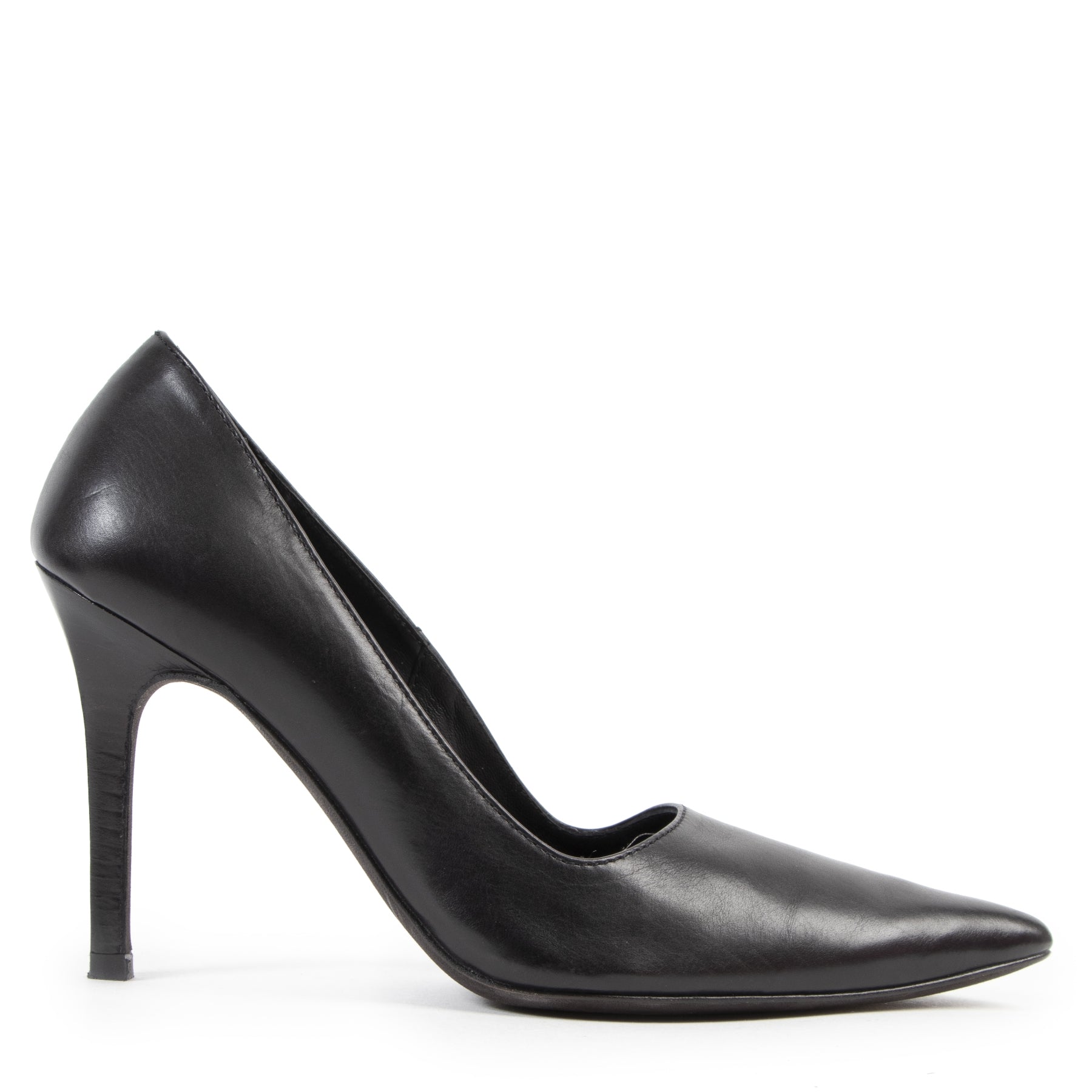 Ann Demeulemeester Black Leather Heels