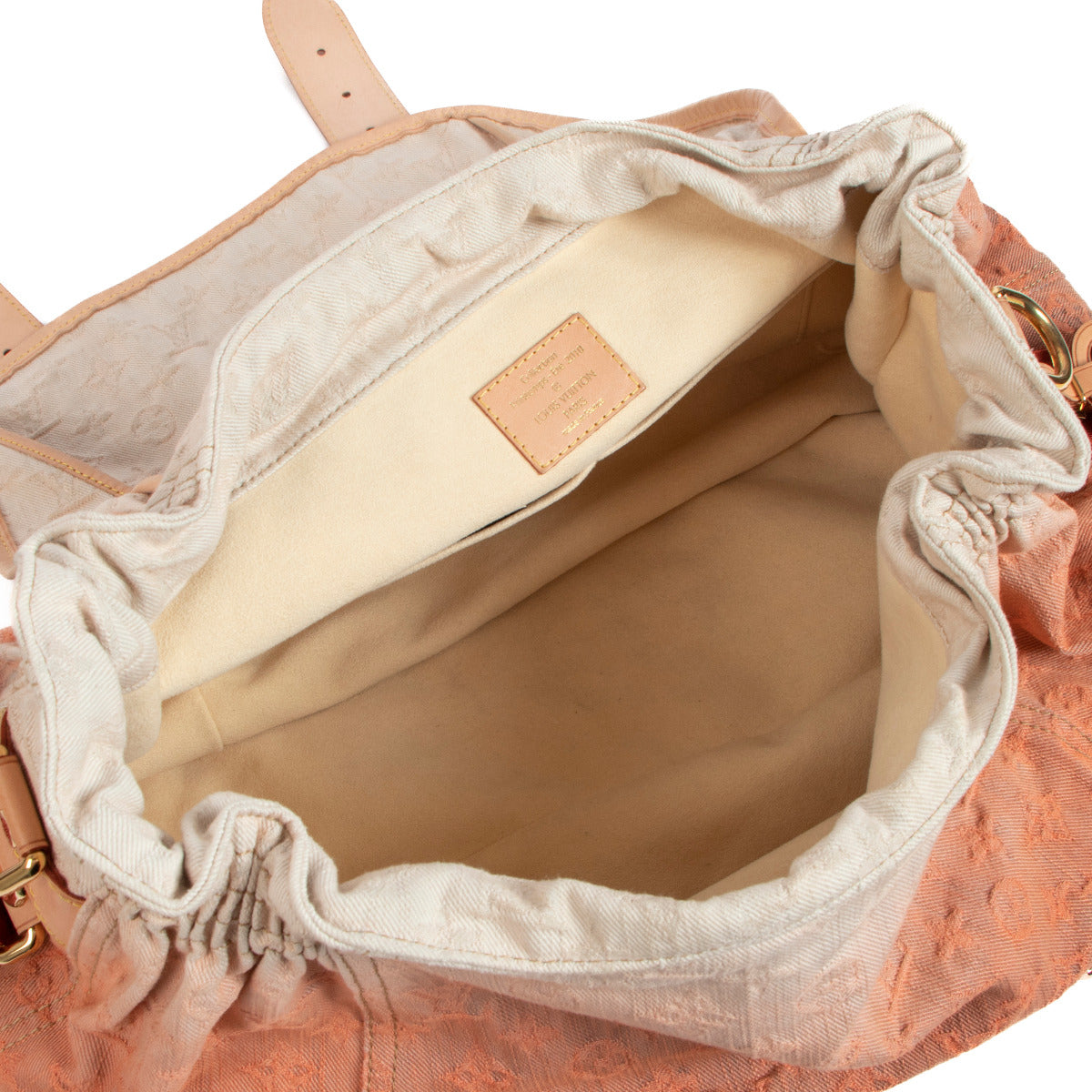 Louis Vuitton Lente/Zomer 2010 Oranje Monogram Denim Sunrise Tas Beperkte Editie