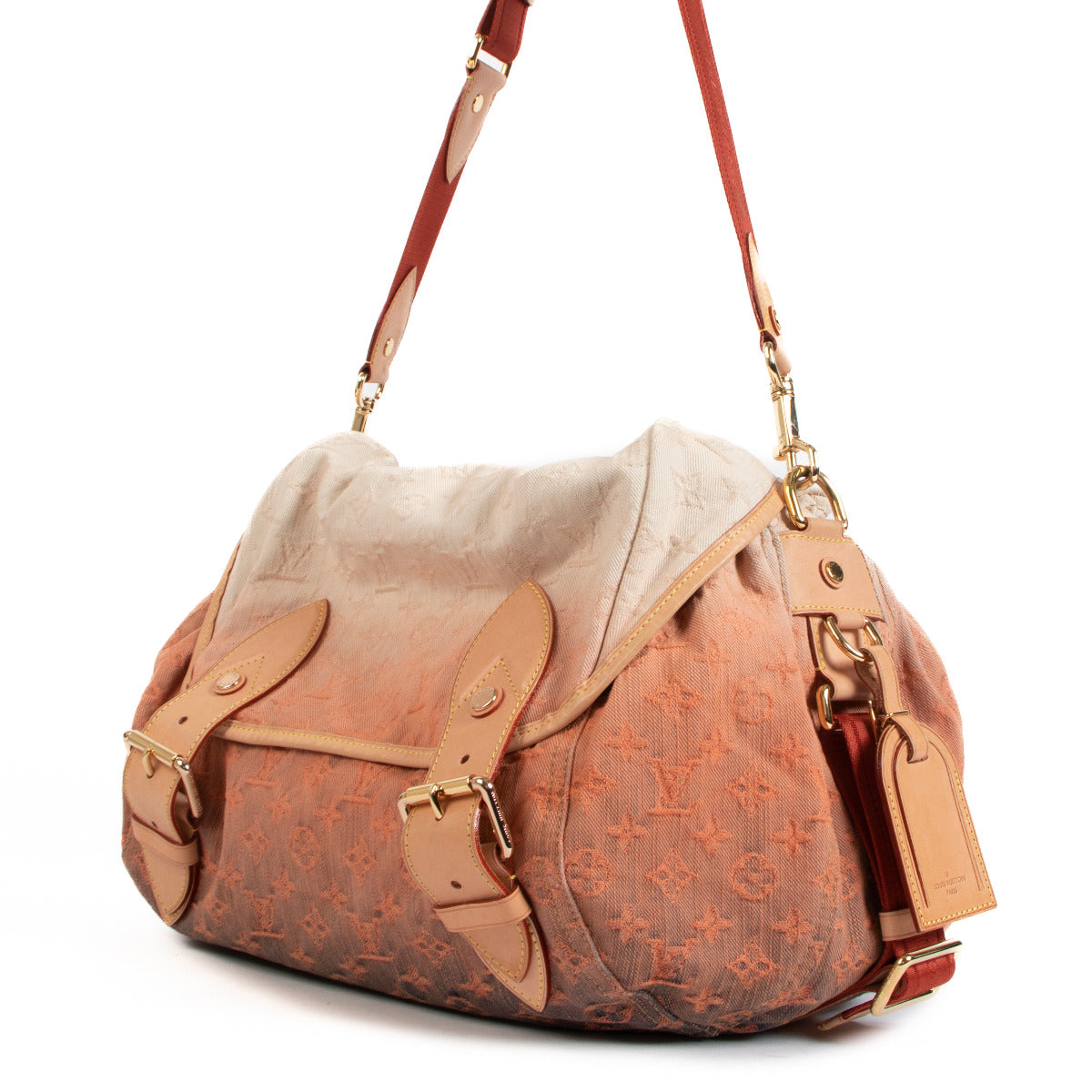 Louis Vuitton Lente/Zomer 2010 Oranje Monogram Denim Sunrise Tas Beperkte Editie