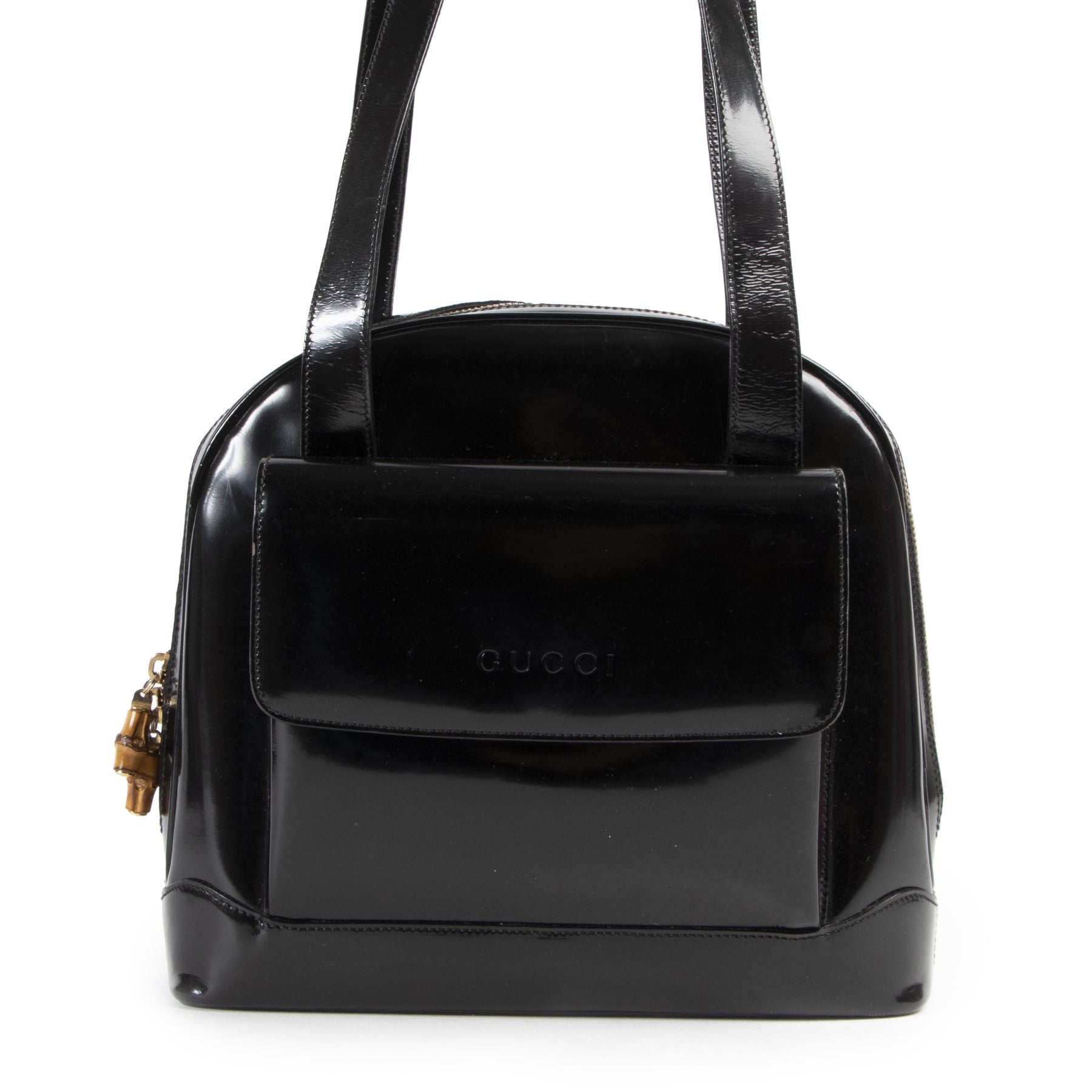 Gucci Vintage Patent Shoulder Bag