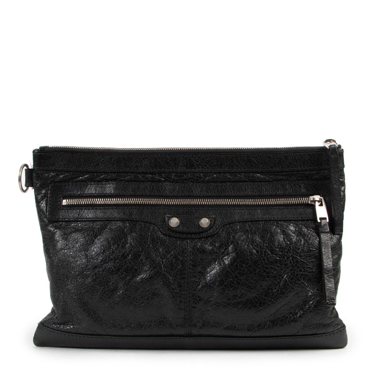 Vintage leather clutch by Balenciaga on Labellov Luxury vintage shop