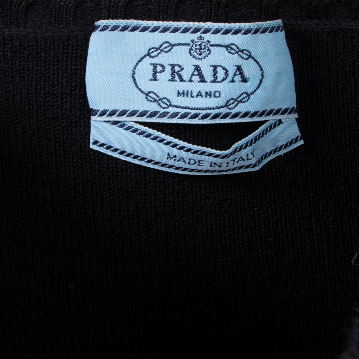 Débardeur en maille noir sans manches Prada - taille S
