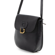 Delvaux Dark Blue Cross-body vintage Bag. Authentieke tweedehands Delvaux handtassen bij LabelLOV Antwerpen. Authentique seconde-main luxury en ligne webshop LabelLOV. Authentic preloved Delvaux handbags at LabelLOV Antwerp.