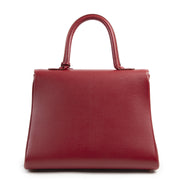 Authentieke Tweedehands Delvaux Red Brillant MM Bag + Strap juiste prijs veilig online shoppen luxe merken webshop winkelen Antwerpen België mode fashion