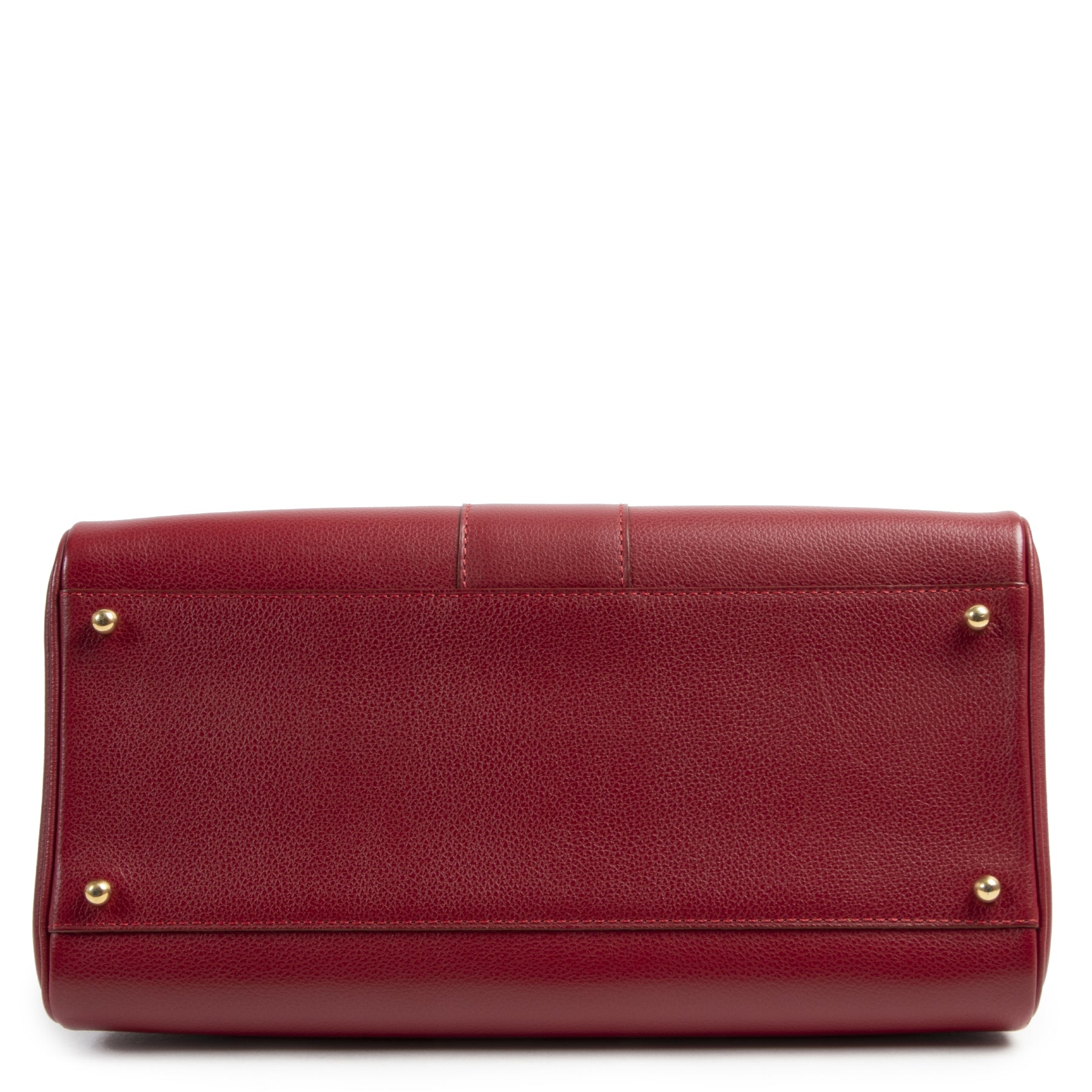Authentic secondhand Delvaux Red Brillant MM Bag + Strap designer bags fashion luxury vintage webshop safe secure online shopping