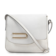 Delvaux White Leather Shoulder Bag. Authentieke tweedehands vintage Delvaux handtassen bij LabelLOV Antwerpen. Authentique seconde-main luxury vintage en ligne webshop LabelLOV. Authentic preloved vintage Delvaux handbags at LabelLOV Antwerp.