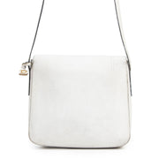 Delvaux White Leather Shoulder Bag. Authentieke tweedehands vintage Delvaux handtassen bij LabelLOV Antwerpen. Authentique seconde-main luxury vintage en ligne webshop LabelLOV. Authentic preloved vintage Delvaux handbags at LabelLOV Antwerp.