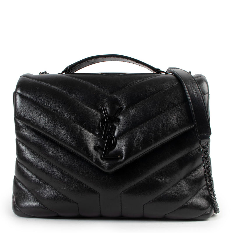 Authentic second hand Saint Laurent Black Loulou Small Chain Bag at Labellov
