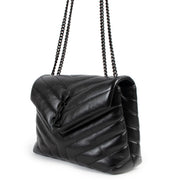 Authentic second hand Saint Laurent Black Loulou Small Chain Bag at Labellov