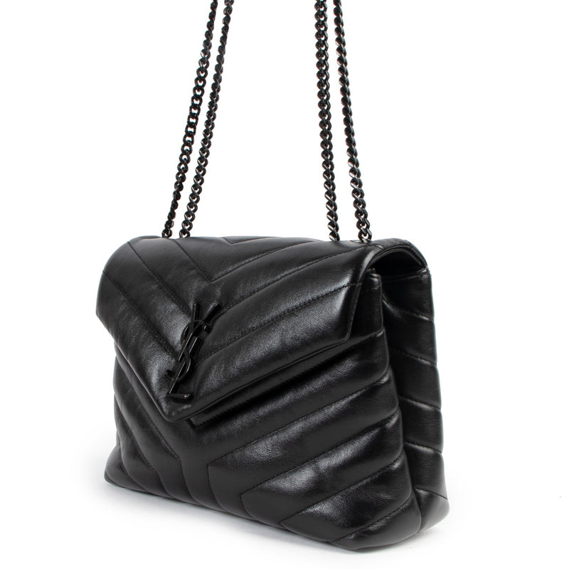 Authentic second hand Saint Laurent Black Loulou Small Chain Bag at Labellov