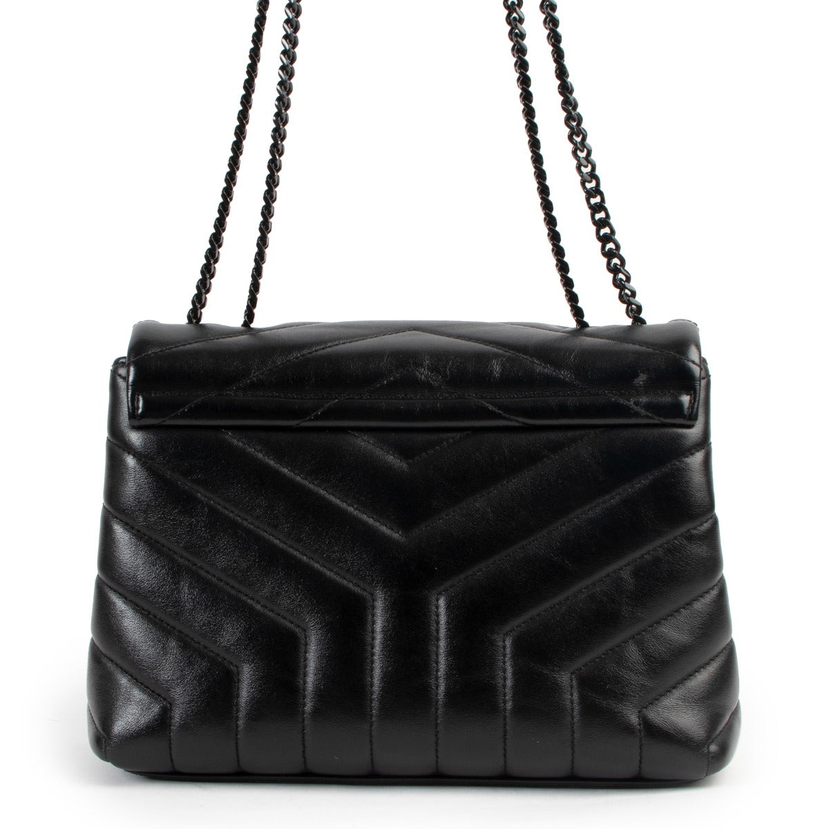 Authentic second hand Saint Laurent Black Loulou Small Chain Bag at Labellov
