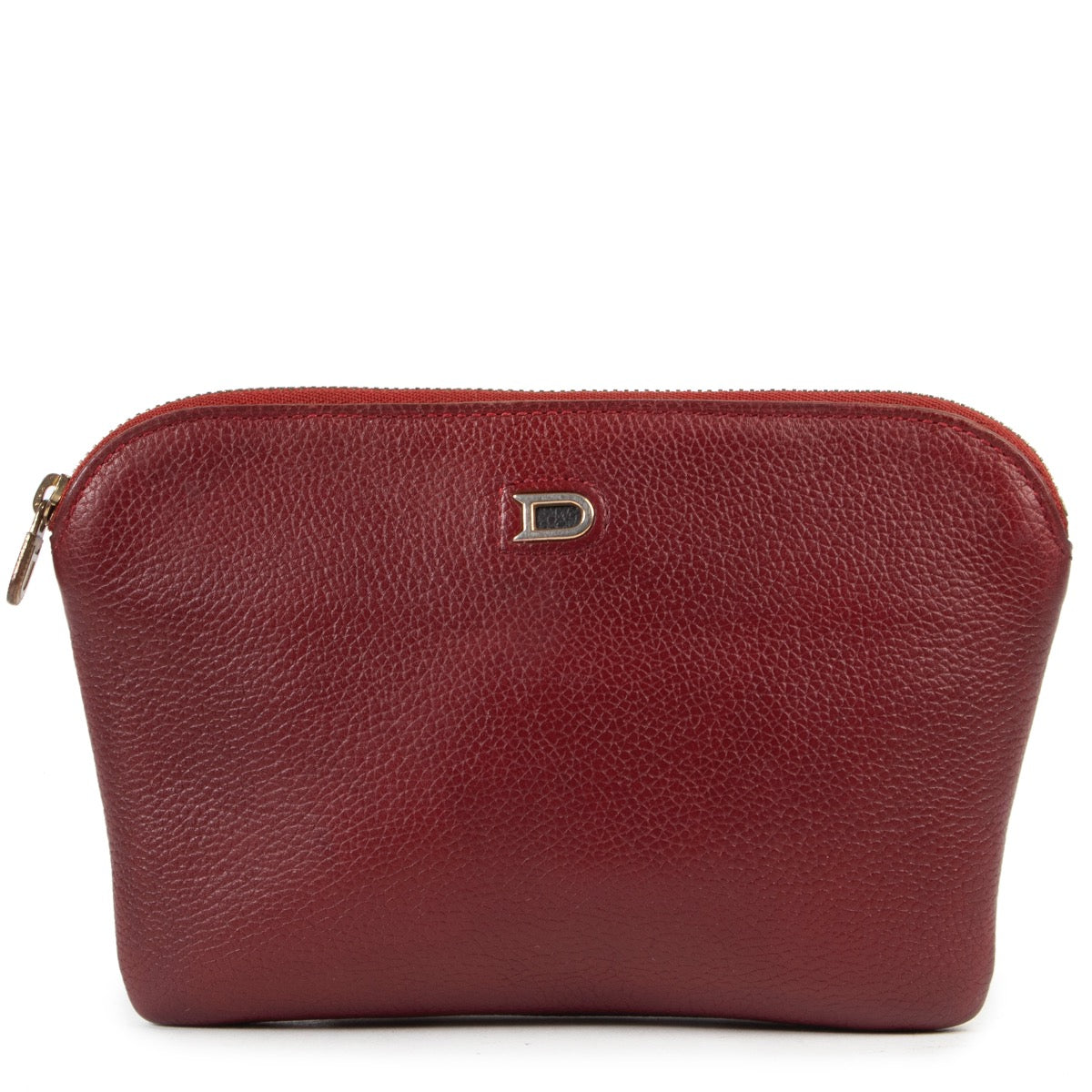 Shop safe online authentic second hand Delvaux Burgundy Pouch at Labellov.com.