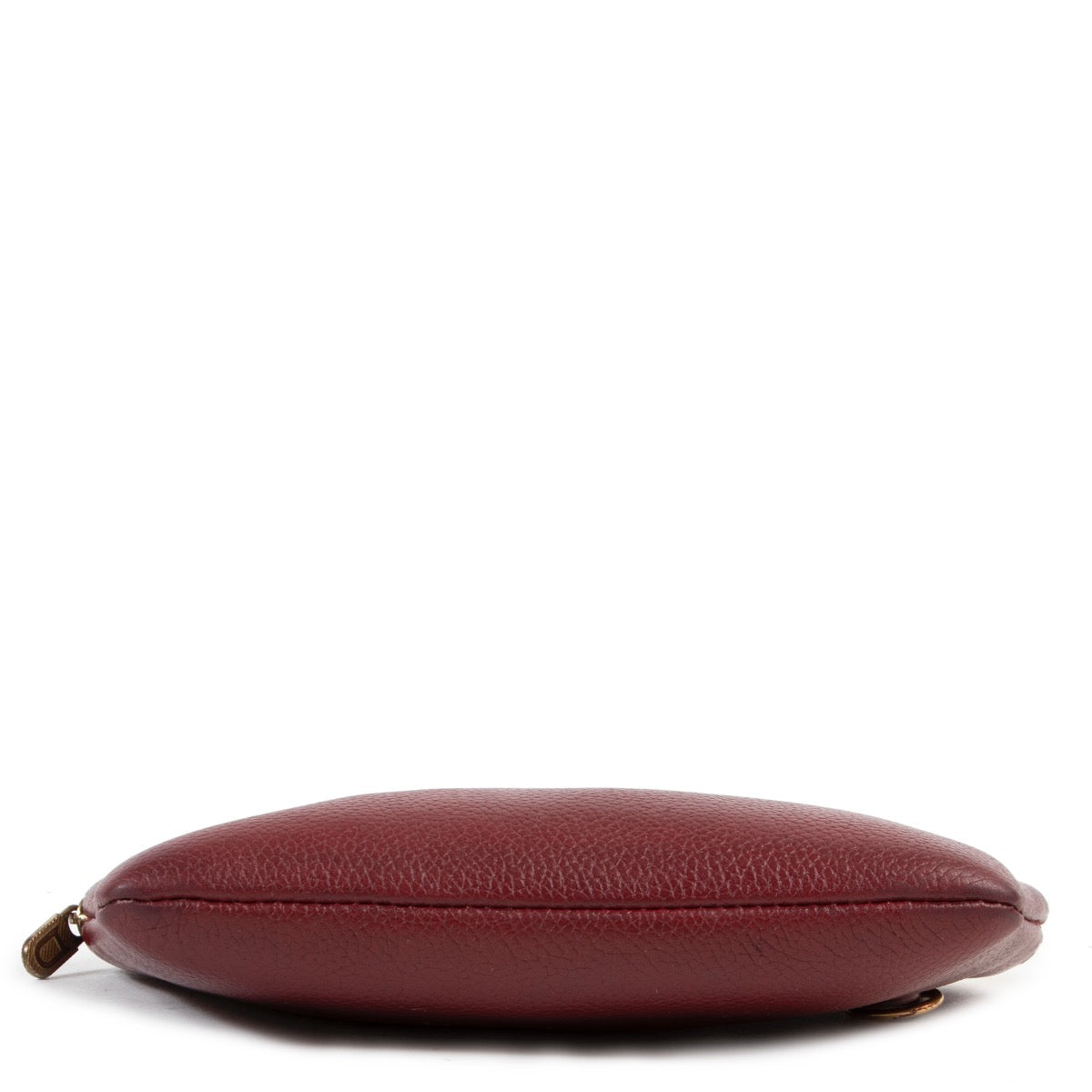 Shop safe online authentic second hand Delvaux Burgundy Pouch at Labellov.com.