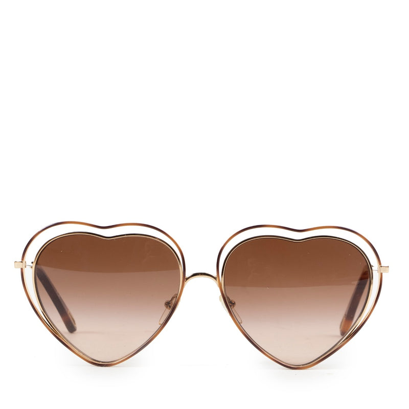 2dehands neet als nieuw Chloe Poppy Heart-Shaped Sunglasses