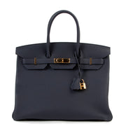 Hermès Birkin 35 Togo Bleu Nuit GHW for the best price at Labellov