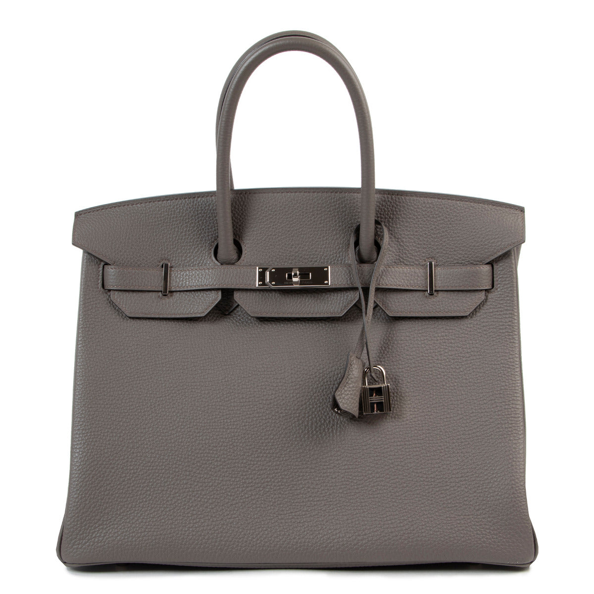 Hermès Birkin 35 Togo Etain PHW for the best price at Labellov secondhand luxury in Antwerp