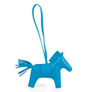 Shop safe online authentic Hermès Blue Zanzibar Rodeo Horse Bag Charm