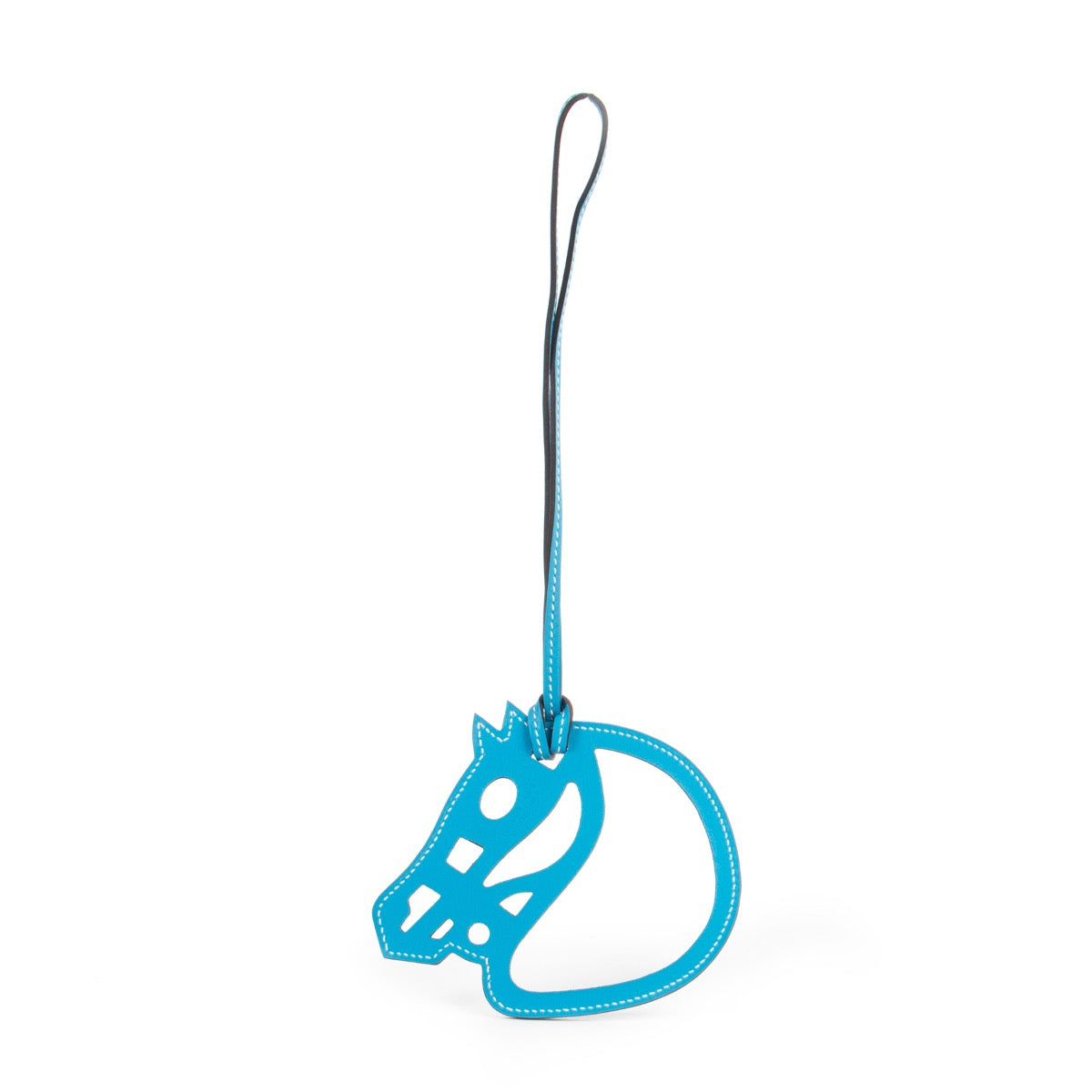 Achetez en ligne ce bag charm Hermès Blue De Galice Paddock Cheval chez Labellov.com.