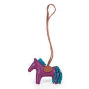 Shop safe online authentic Hermès Purple Anemone Mini Rodeo Bag Charm.