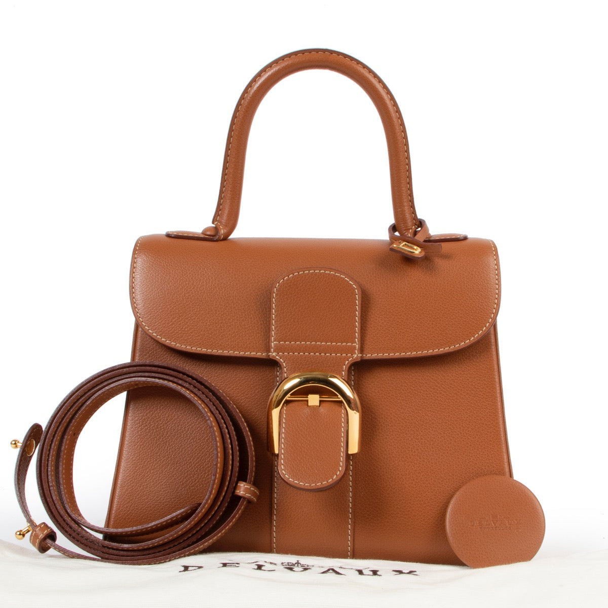 shop safe online Delvaux Fauve Brillant PM + Strap