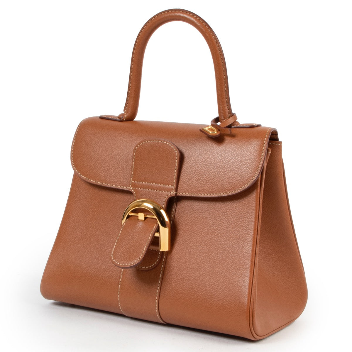 acheter en ligne seconde main Delvaux Fauve Brillant PM + Strap